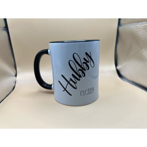 NIB MR AND MRS EST 2024 coffee mugs for wedding or anniversary gift keepsake - Picture 6 of 10